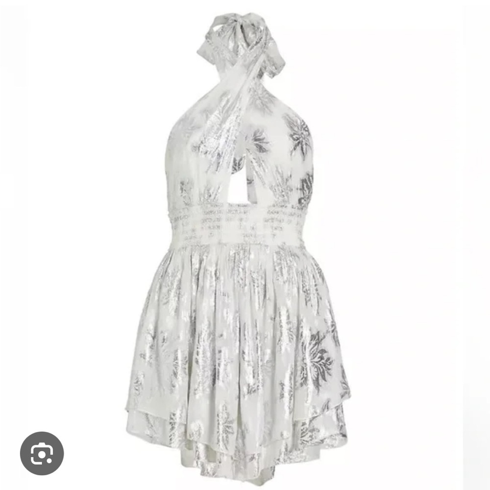 Rococo Sand Halter Mini Dress
